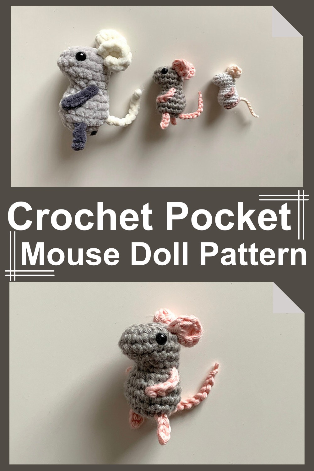 Crochet Pocket Mouse Doll Pattern