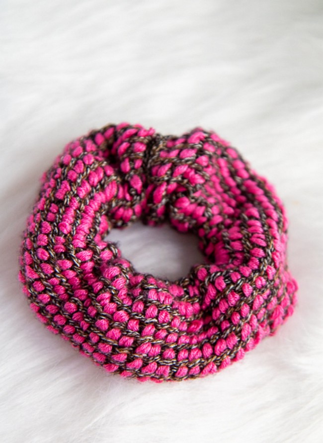 Crochet Poofy Tunisian Scrunchie Pattern