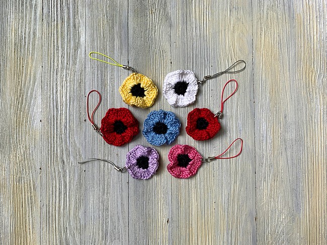 Crochet Poppy Easy Applique Pattern 