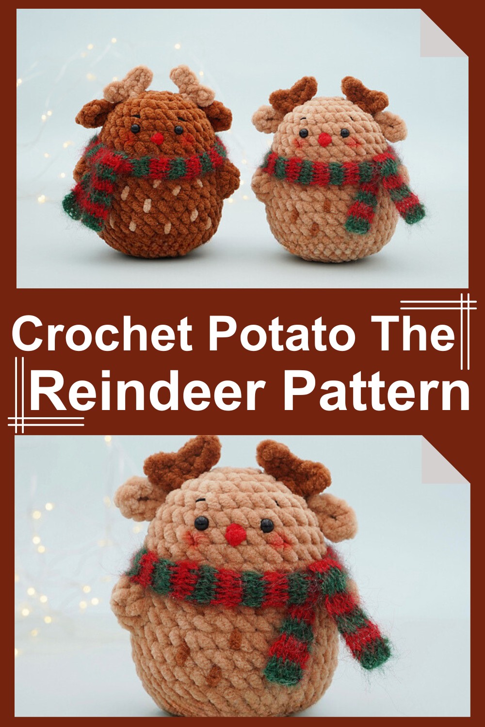 Crochet Potato The Reindeer Pattern