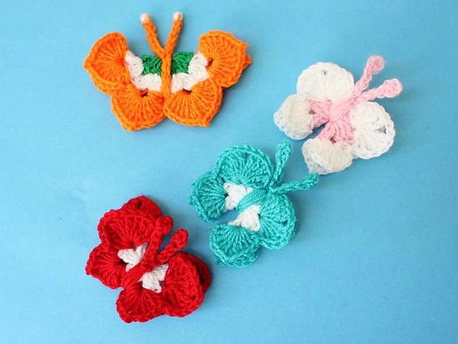 Crochet Pretty 3d Crochet Butterfly Pattern 