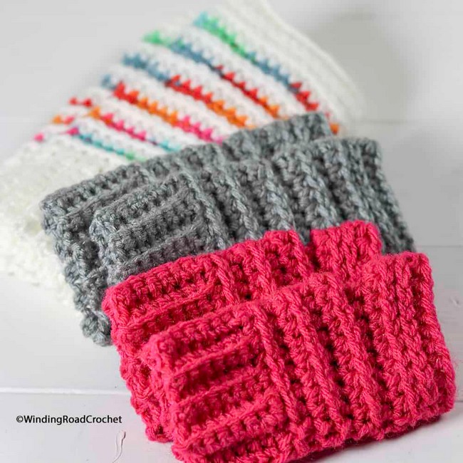 Crochet Prismatic Wrist Warmers Pattern