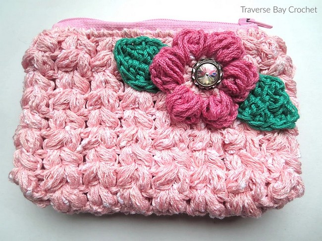  Puff Zip Flower Wallet Pattern