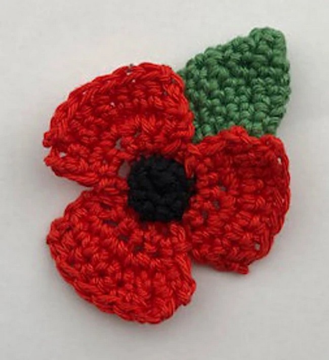 Crochet Remembrance Poppy Pattern