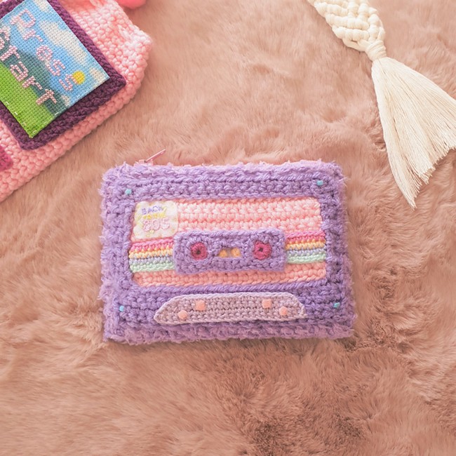 Crochet Retro Mixtape Wallet Pattern