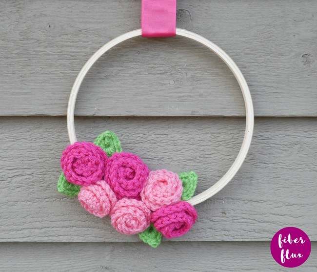  Rose Bouquet Hoop Wreath Pattern