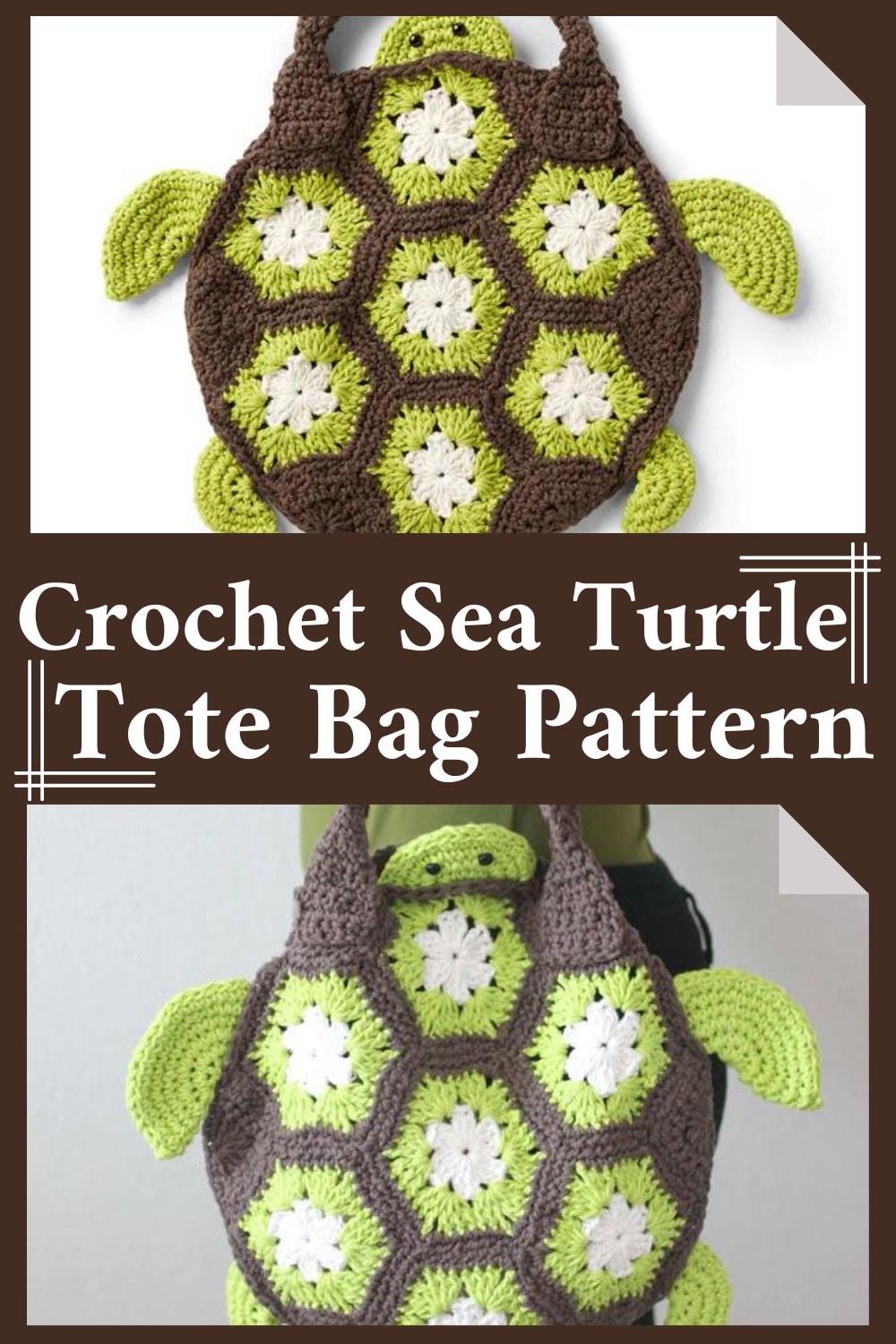 Crochet Sea Turtle Tote Bag Pattern