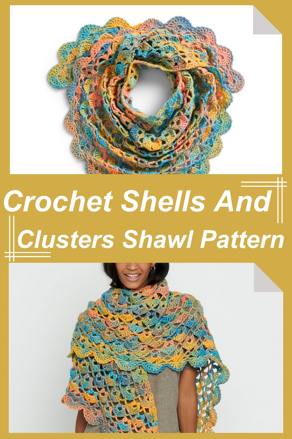 Crochet Shells And Clusters Shawl Pattern 