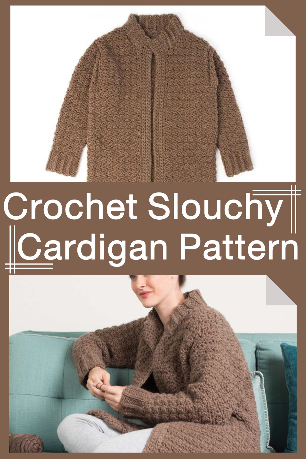 Crochet Slouchy Cardigan Pattern