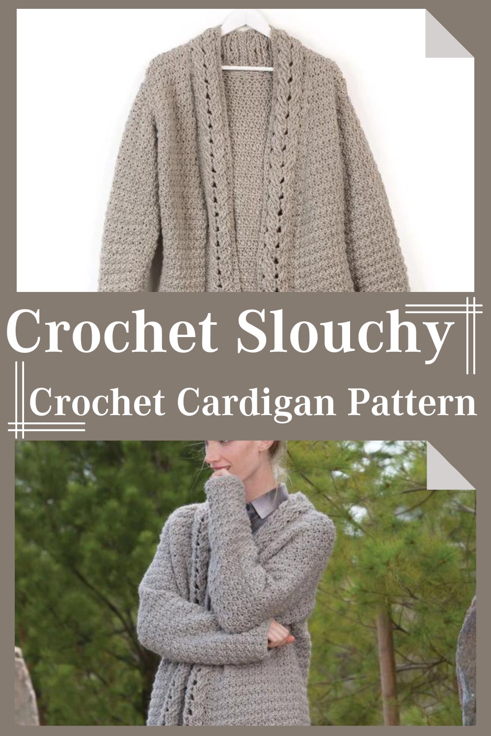 Crochet Slouchy Crochet Cardigan Pattern