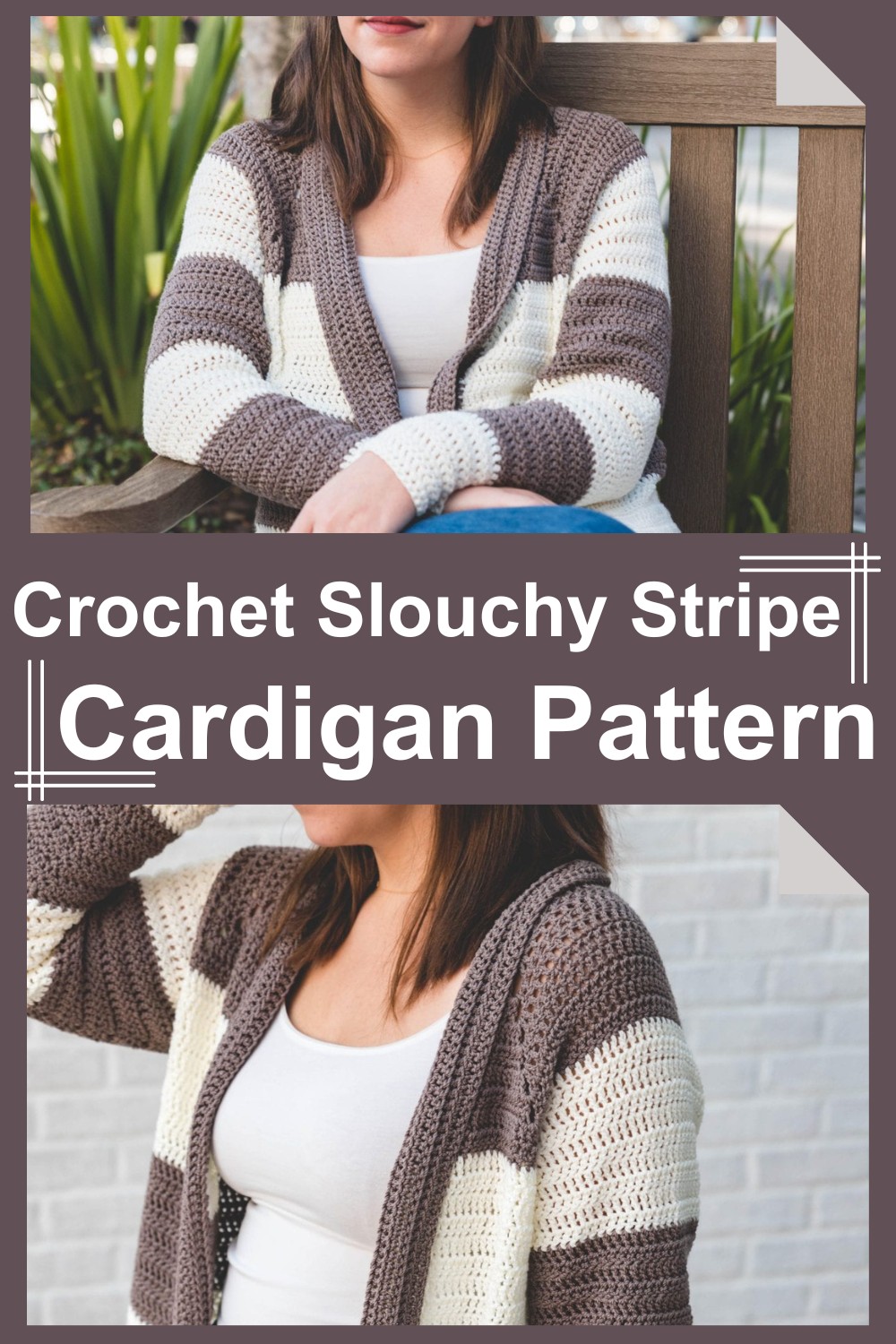 Crochet Slouchy Stripe Cardigan Pattern