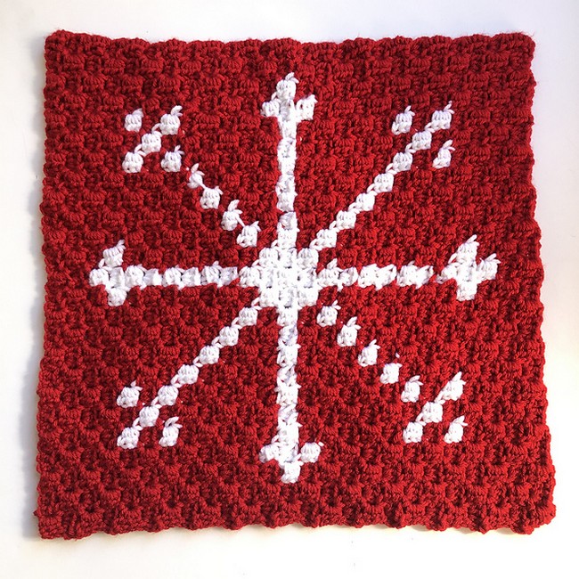  Snowflake Square C2c Pattern