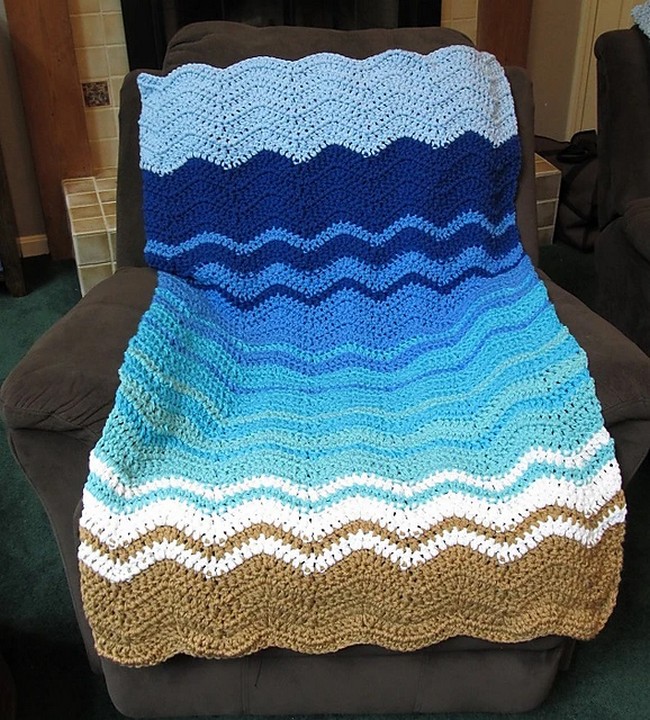 Crochet Soothing Waves Lapghan Pattern