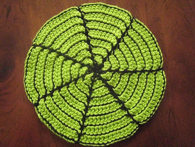 Crochet Spider Web Coaster Pattern