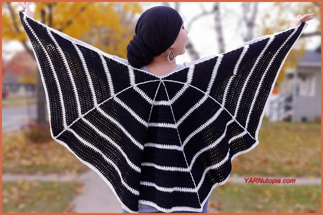 Crochet Spider Web Wrap Pattern