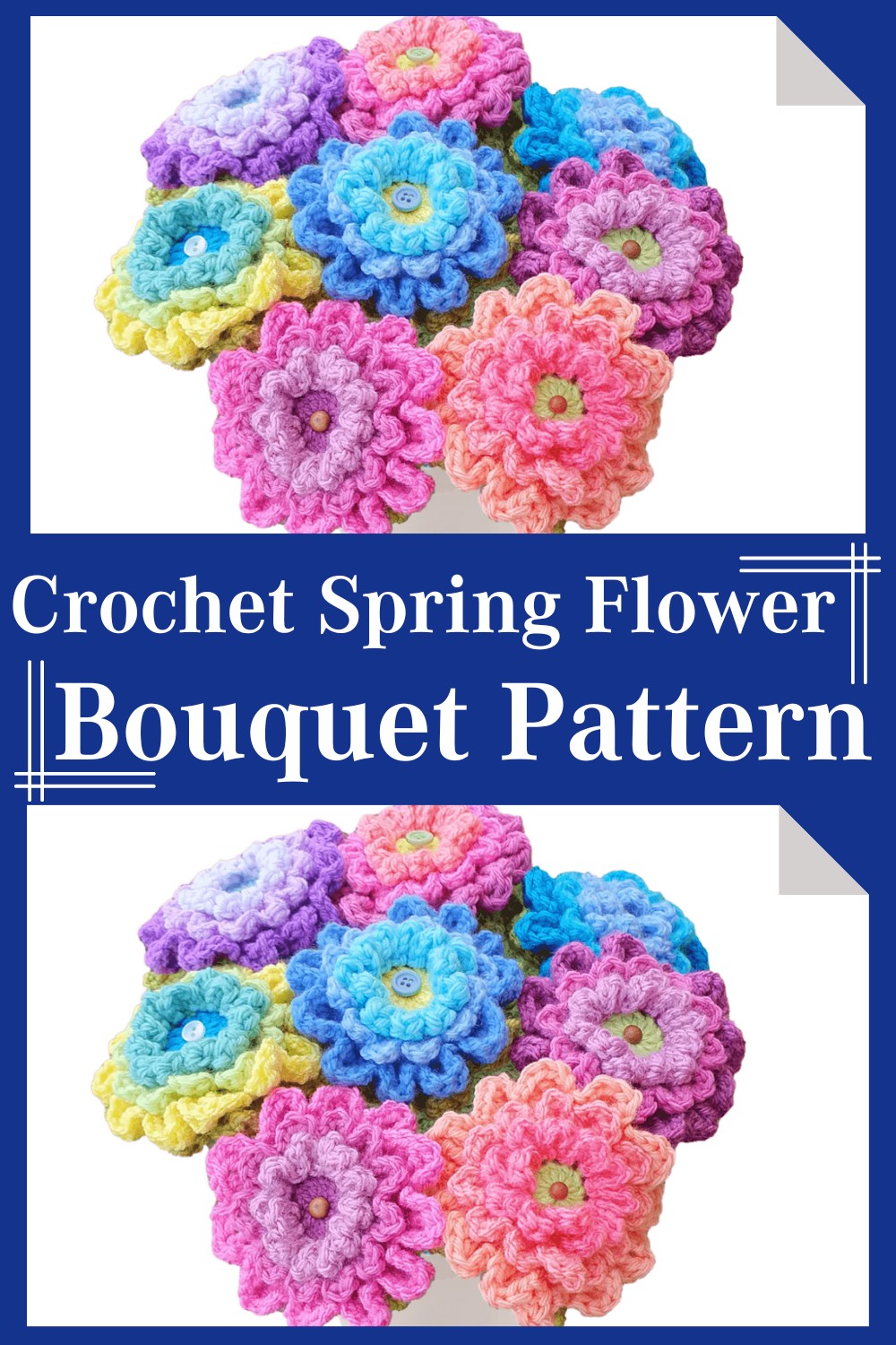 Crochet Spring Flower Bouquet Pattern