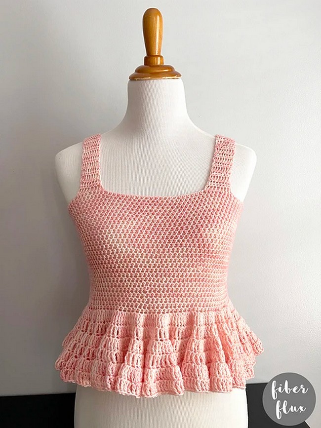  Strawberry Cream Peplum Tank Pattern