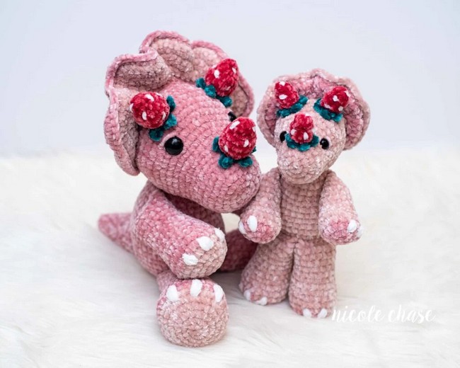 Crochet Strawberry Tanner The Triceratops Pattern