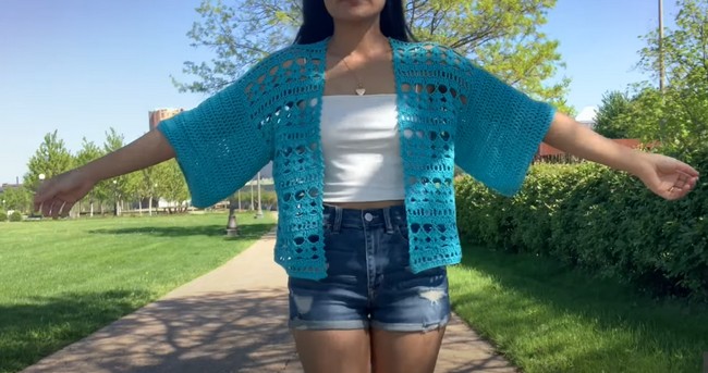 Crochet Summer Cardigan Free Pattern