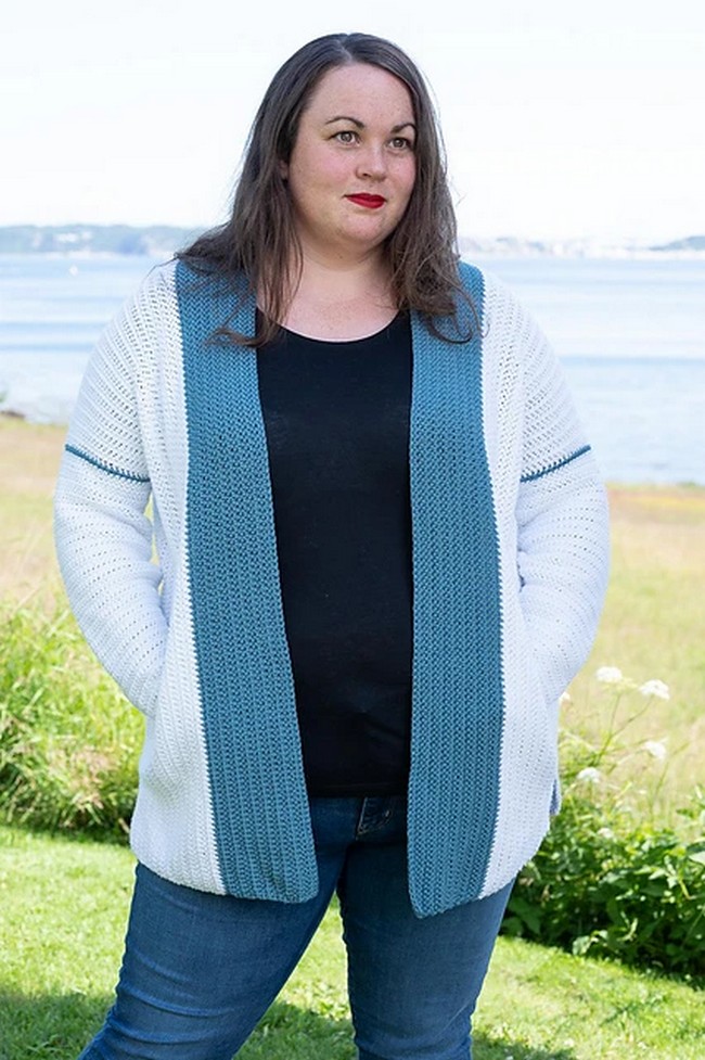 Crochet Summer Cardigan With Pockets Pattern