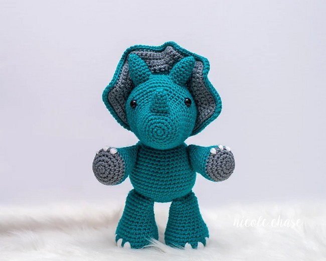 Crochet Tanner The Triceratops Pattern