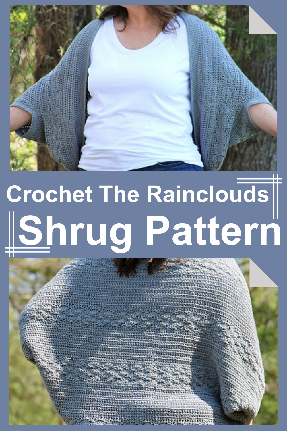 Crochet The Rainclouds Shrug Pattern