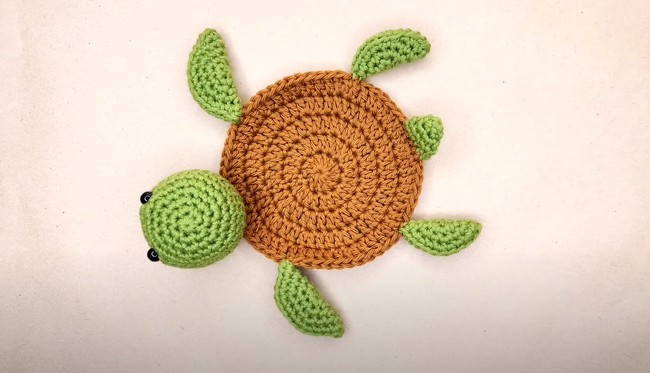 Crochet Turtle Coaster