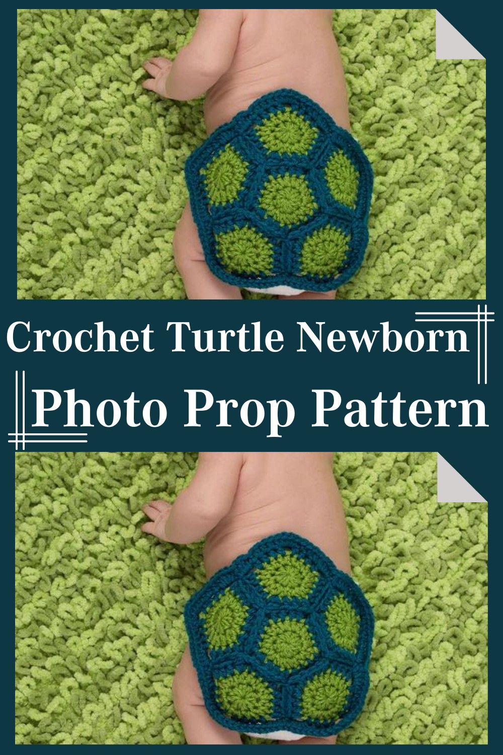 Crochet Turtle Newborn Photo Prop Pattern