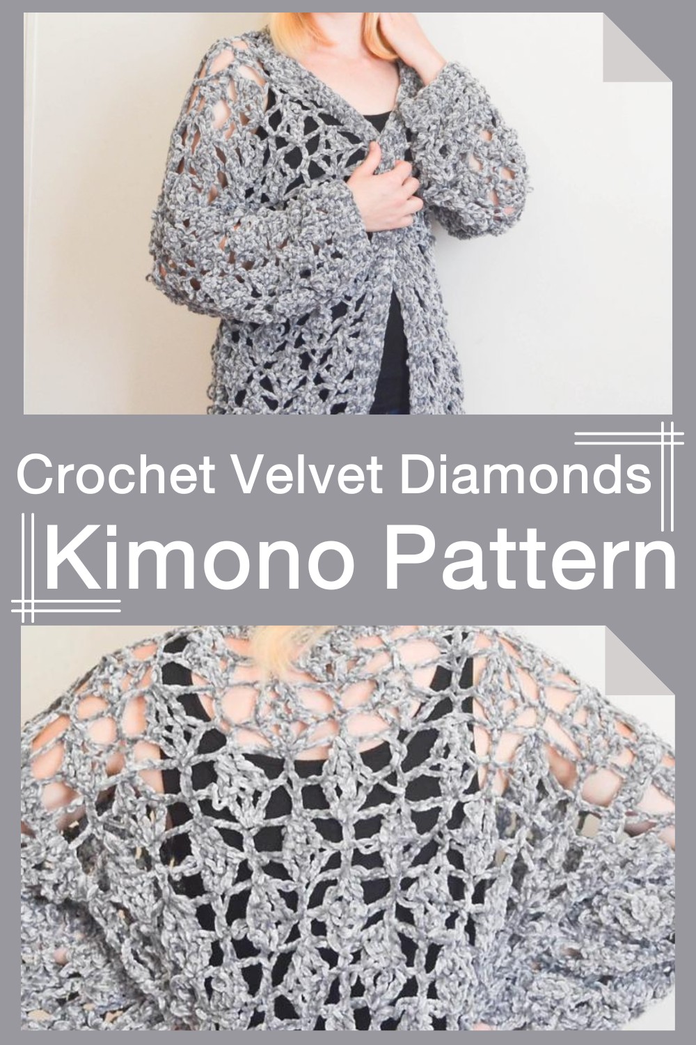 Crochet Velvet Diamonds Kimono Pattern