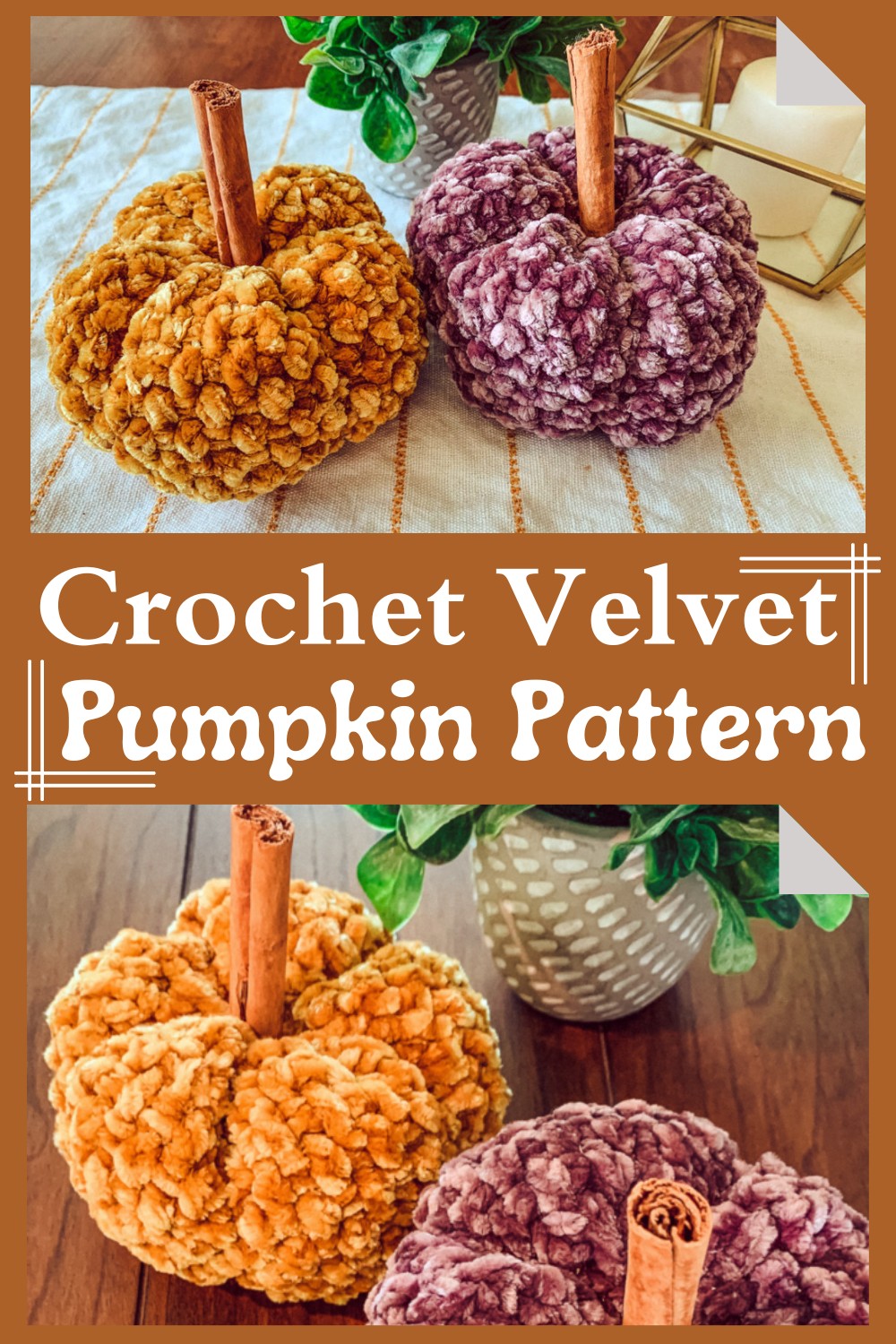 Crochet Velvet Pumpkin Pattern