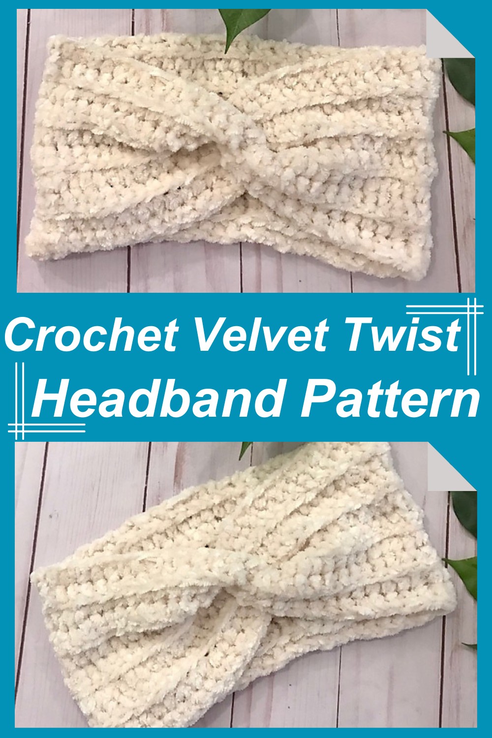 Crochet Velvet Twist Headband Pattern