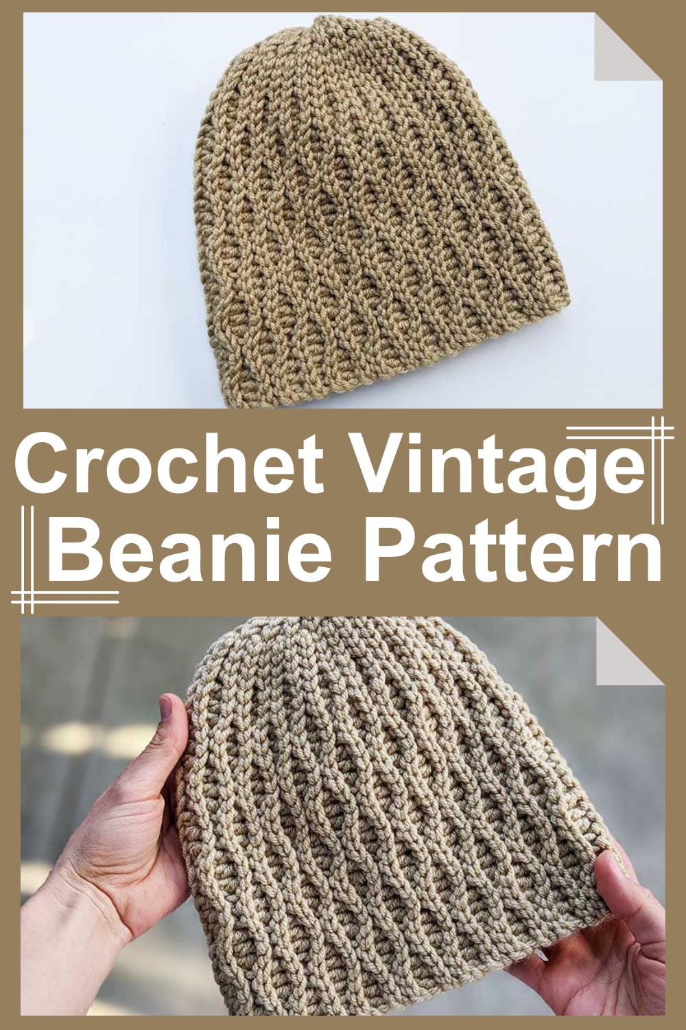 Crochet Vintage Beanie Pattern