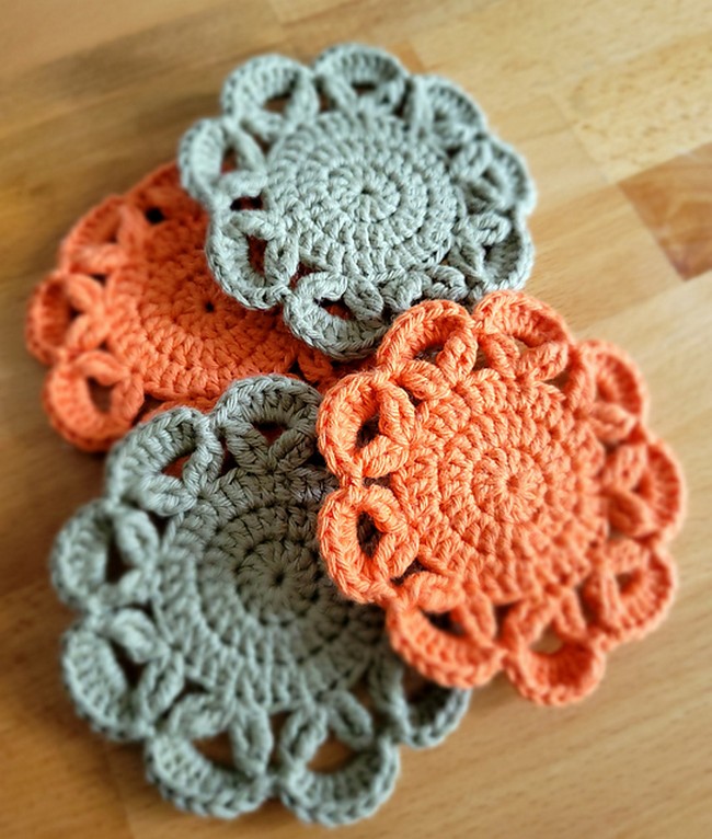 Crochet Vintage Chic Coasters Pattern