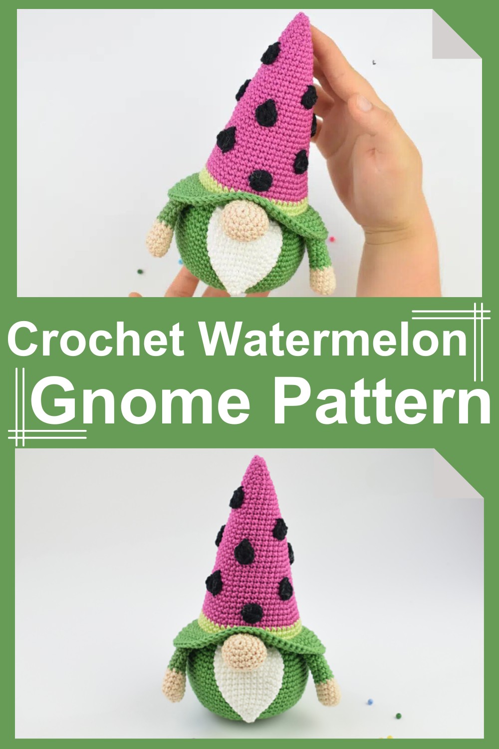 Crochet Watermelon Gnome Pattern