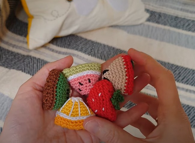 Crochet Watermelon Slice