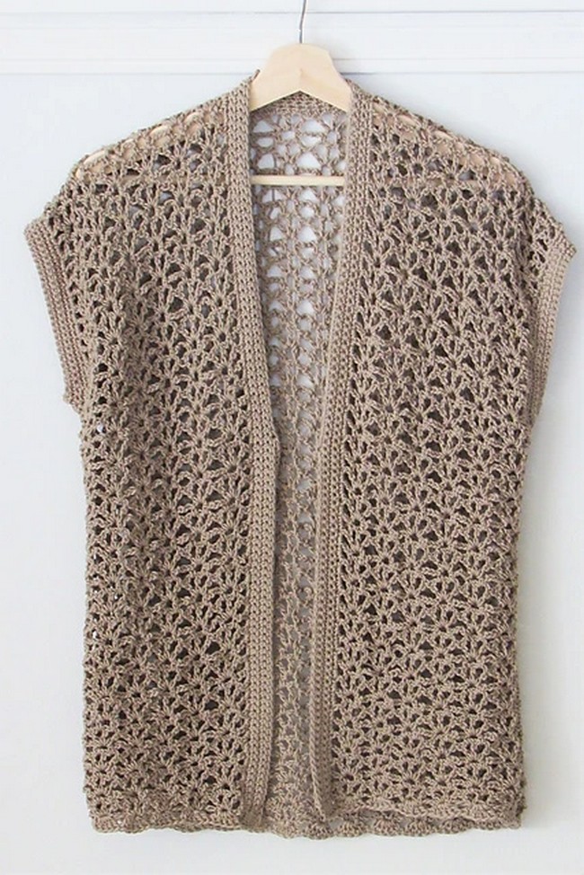 Crochet Wet Sand Cardigan Pattern