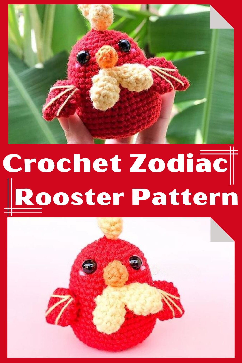 Crochet Zodiac Rooster Pattern