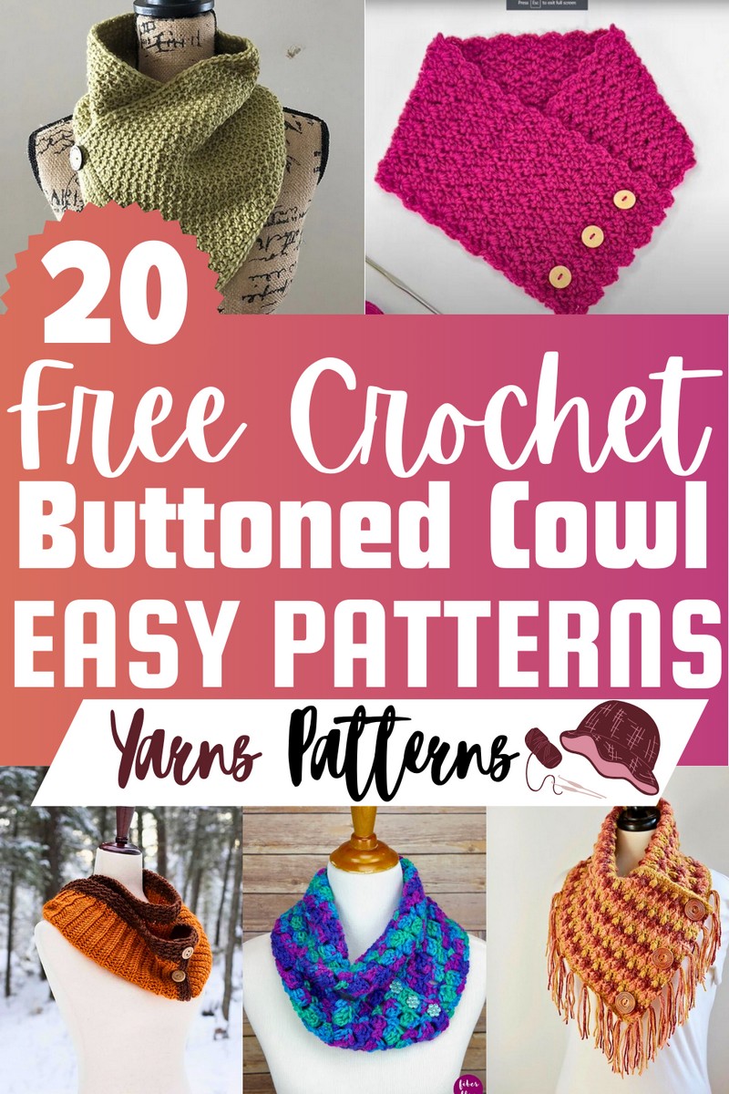 Free Crochet Buttoned Cowl Patterns