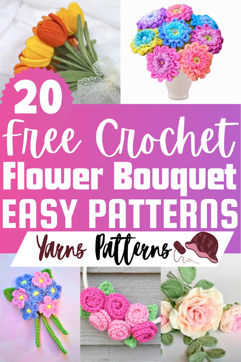 Free Crochet Flower Bouquet Patterns