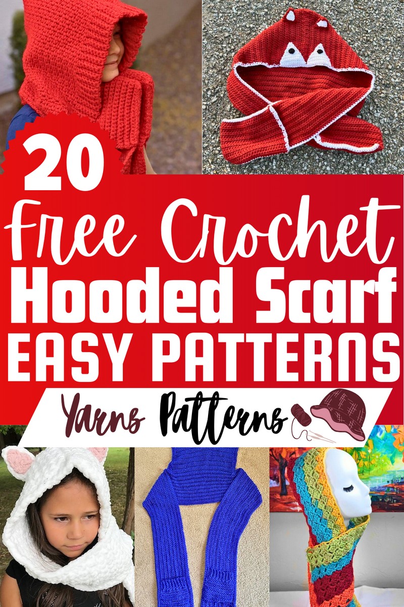 Free Crochet Hooded Scarf Patterns