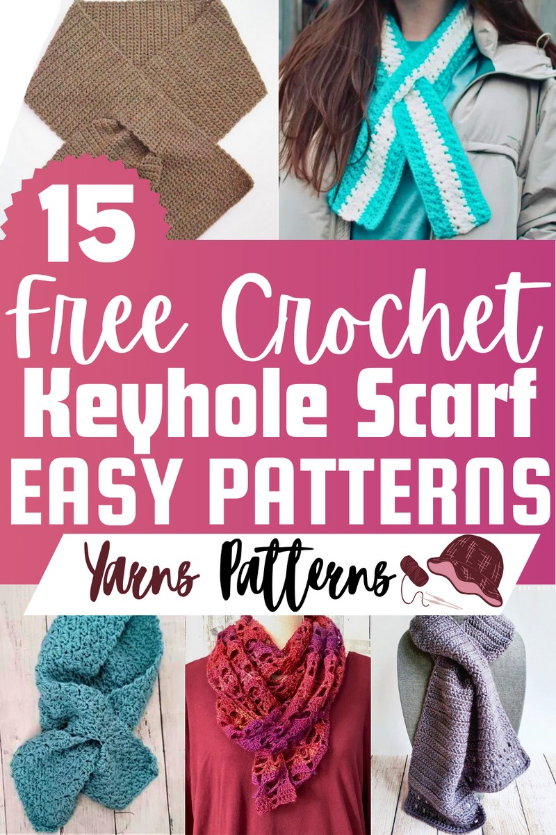 Free Crochet Keyhole Scarf Patterns