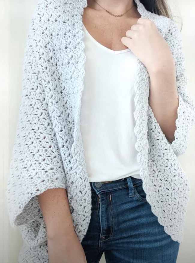 How To Crochet An Easy Shrug