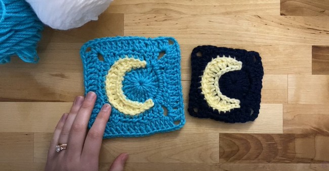 How To Crochet The Moon Granny Square