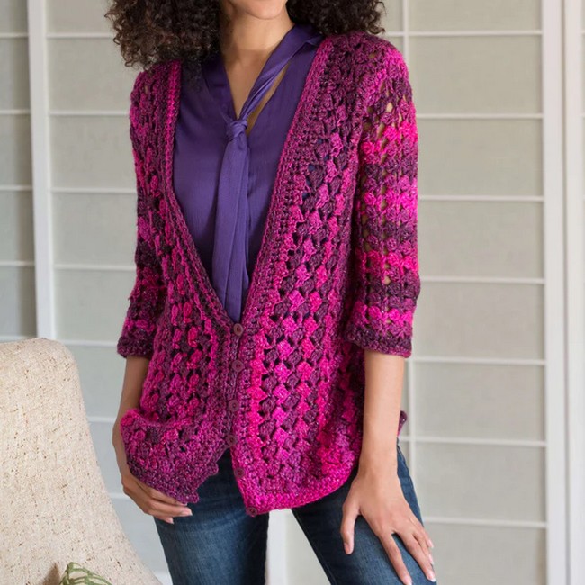 Lacy Crochet Cardigan Pattern