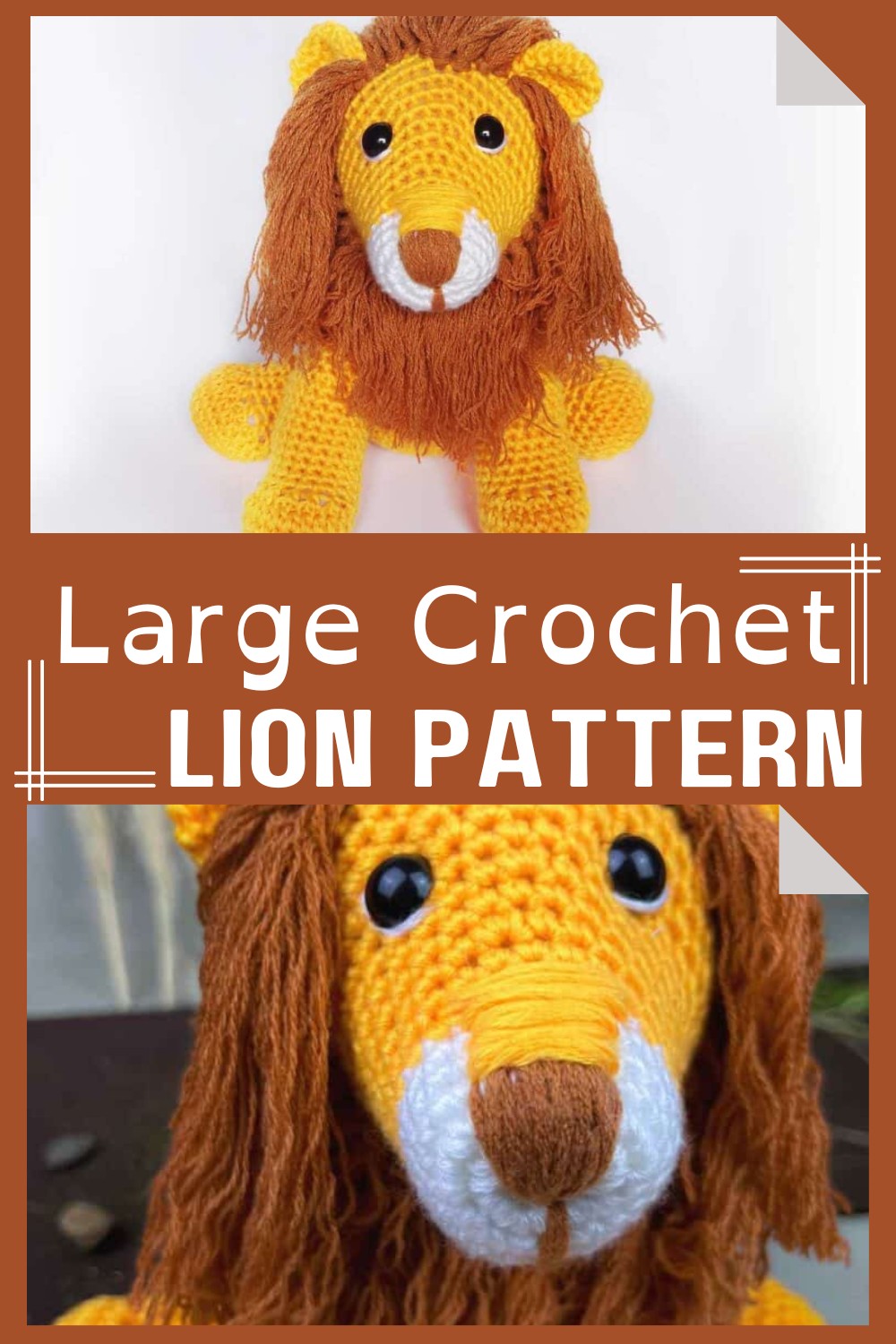 Large Crochet Lion Pattern