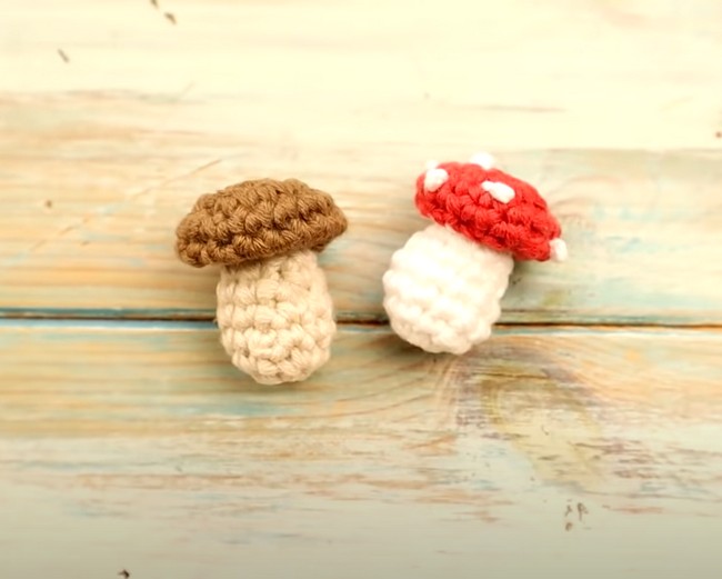 Mini Crochet Mushroom