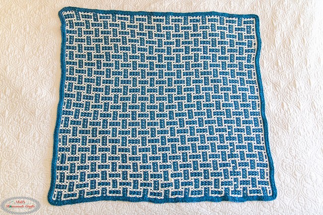 Mosaic Crochet Brick Weave Blanket Pattern