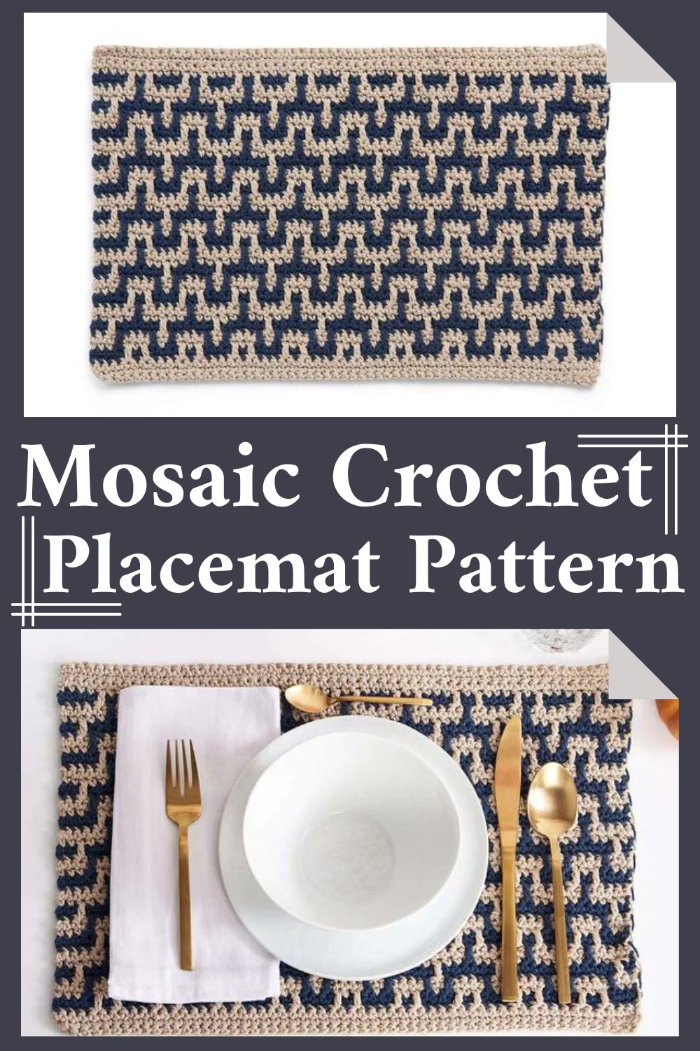  Mosaic Crochet Placemat Pattern