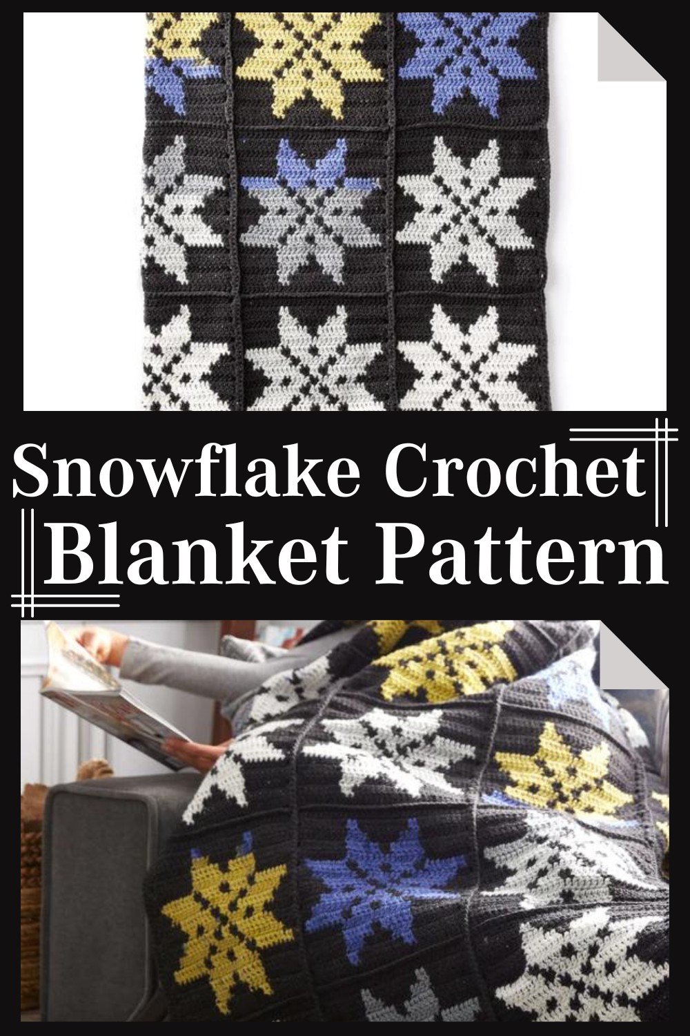 Snowflake Crochet Blanket Pattern 