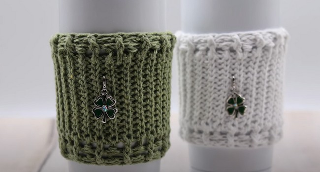 Touch of Irish Cup Cozy Crochet Pattern